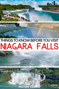 niagara falls with the caption things to know before you visit niagara falls in canada