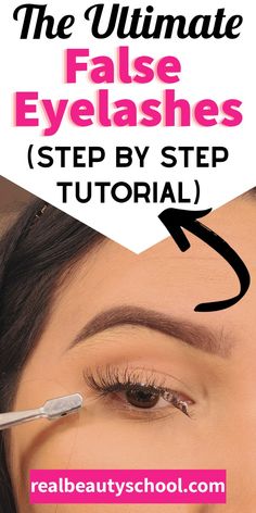 How To Apply False Eyelashes Beginner, Eyelash Ideas, Best Eyelashes, Best False Lashes, False Lashes Makeup