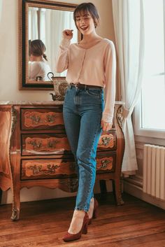 Foto Poses, Look Vintage, 가을 패션, Mode Inspiration, Looks Vintage, College Outfits, Outfits Casuales, Modest Outfits, Cute Casual Outfits