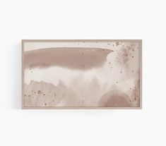 an abstract painting with brown and white colors