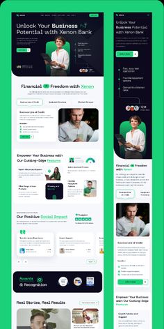 the website design for financial services