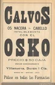 an old newspaper advertisement with the words calvo's osk o sko