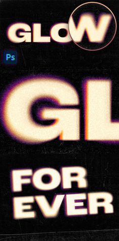 an advertisement for glow gel for ever