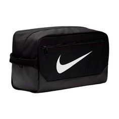 Brand New Nike Brasilia Training Shoe Bag Dm3982-010 - Black - Unisex - Nwt We Ship Fast! Simplify Storing And Transporting Your Athletic Sneakers With The Nike Brasilia Training Shoe Bag. This Bag Features A Zippered Main Compartment And A Convenient Bottom Handle, Making It Easy To Grab And Go. Highlights: * Classic Swoosh Logo * Zippered Pocket For Added Storage * Comfortable Bottom Handle * Durable Polyester Material *Color: Black *Style: Dm3982-010 Keep Your Athletic Footwear Organized And Nike Shoe Box Bag, Black Tote Bag With Logo, Black Logo Bag For On-the-go, Black On-the-go Bag With Logo, Black On-the-go Bags With Logo, Black Rectangular Shoulder Bag With Logo, Daily Use Logo Pouch Bag, Black Sports Shoulder Bag, Functional Everyday Bags With Logo