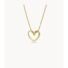 This pendant necklace features gold-tone stainless steel and a lobster clasp closure. Elegant Brass Heart Necklace, Elegant Brass Necklaces For Valentine's Day, Elegant Heart-shaped Brass Necklace, Gold-tone Tarnish Resistant Heart Pendant Necklace, Gold-tone Heart Pendant Necklace With Tarnish Resistance, Gold-tone Heart Pendant Necklaces, Gold-tone Heart Pendant Necklace Tarnish Resistant, Gold-tone Tarnish-resistant Heart Pendant Necklace, Gold Stainless Steel Round Pendant Necklace