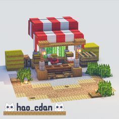 an image of a food stand made out of legos