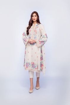 Bareeze Daisy Flowers Range Bnl525 Cream Collection 2021 Suits For Wedding, Pakistani Designer Suits, Gul Ahmed, Ladies Clothing, Daisy Flowers, Pakistani Designers, Shalwar Kameez, Stylish Dress Designs, Cream Dress