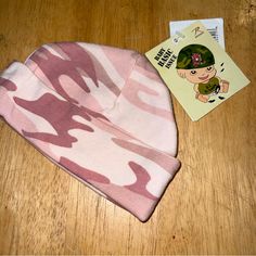 Rothco Baby Basic Issue Pink Camo Girls Cap New With Tags Military Infant One Size 6.9.23 0100 Trendy Pink Cotton Beanie, Pink Cotton Beanie, One Size Fits Most, Pink Cotton Beanie (one Size Fits Most), Pink Cotton Beanie, Playful Pink Beanie, One Size Fits Most, Playful Pink Beanie (one Size Fits Most), Cute Cotton Cap Beanie, Casual Pink Hats For Playtime, Cute Cotton Beanie Cap