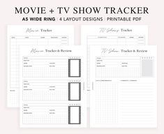 the movie and tv show tracker printable