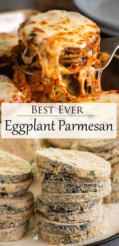 the best ever eggplant parmesan recipe is made with fresh eggs and cheese