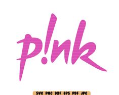 pink text with the word pnk on it