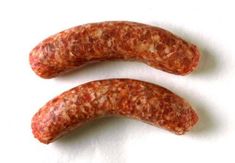 two sausages sitting on top of each other