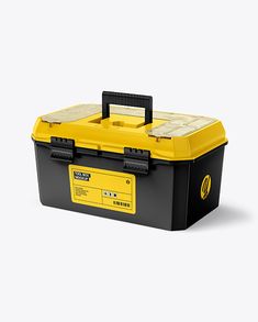 Plastic Tool Box Mockup