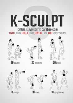 a poster showing how to do kettlebell squats