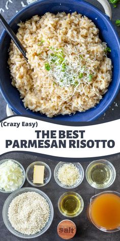 the best parmesan risotto recipe is made with ingredients that are ready to be eaten