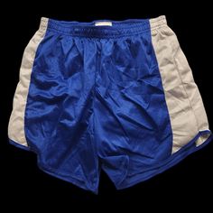 Men's Cobblestone Nylon Sprinter Running Shorts Color Blue & White Size Medium Nwot 12 Inches Across Waist (Unstretched) 3 Inch Inseam 11 Inches Length Size: Medium Color: Blue & White 100% Nylon Great For All Activities Durable Fastening: Pull On Excellent Condition Smoke Free Home, Pet Friendly Freshly Laundered In Free & Clear Natural Laundry Detergent Blue Nylon Athletic Shorts, Blue Nylon Athletic Shorts For Outdoor, Casual Blue Nylon Shorts, Blue Sporty Athletic Shorts For Outdoor, Sporty Blue Athletic Shorts For Outdoor, Gym Shorts Men, Natural Laundry Detergent, Mens Gym Shorts, Natural Laundry