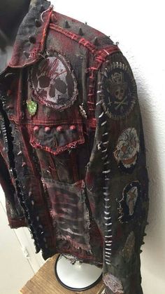 Custom Patch, Dance Sing, Battle Jacket, Rock Punk, Craft Design, A Jacket, Custom Jacket, Punk Outfits