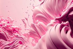 an abstract pink background with lots of liquid