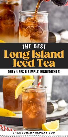 the best long island iced tea only uses 5 simple ingredients and it's easy to make