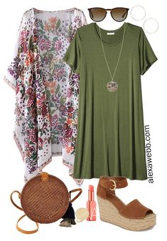 Plus Size Beach Vacation Outfits, Look Hippie Chic, Plus Size Beach, Beach Vacation Outfits, Look Plus Size, Platform Espadrilles