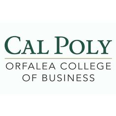 the logo for cal poly orfalea college of business