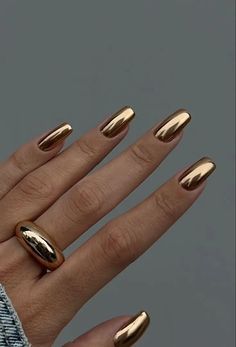 Neon Orange Nails, Golden Nails, Nail Colors Winter, Diamond Nails, Fall Nail Colors, Clear Nails, Brown Nails