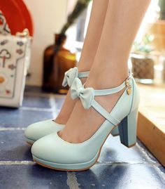 Cross Strap Bow Design High Heels Fashion Shoes Heels With Bows, High Heels Shoes