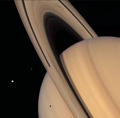 saturn and its rings are shown in this image from nasa's cassnification mission