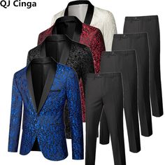 Please be sure to check the size chart before ordering (if it applies). Please note this item takes up to 15 days to deliver. Show/Party 2 Piece Set Men (Jacket+Pants) Wedding Dress Blazer Coat and Trousers Blue White Red Black Mens Suits Plus Size S-6xl See more details on the website, just search the name Winter Party Sets With Suit Collar, Party Suit With Slim Fit And Long Sleeves, Party Suits With Slim Fit And Long Sleeves, Slim Fit Party Suit With Long Sleeves, Slim Fit Long Sleeve Party Suit, Formal Long Sleeve Sets For Party Season, Formal Suits For Party Season, Formal Long Sleeve Suit For Party Season, Long Sleeve Wedding Suits For Party Season