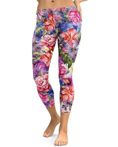 Who doesn't get excited and happy when seeing flowers. Flowers are both used for happy and sad situations since they bring peace and beauty, they also stand for love and gratefulness. Stretchy and very comfortable to wear, perfect for any ocassion. Spring Floral Print Yoga Bottoms, Spring Yoga Bottoms With Floral Print, Floral Print Yoga Bottoms For Spring, Casual Floral Print Yoga Bottoms, Get Excited, For Love, Are You Happy, Bring It On, Floral