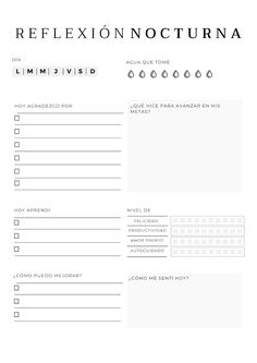 a printable refer form with the words reflexn nocturnna on it