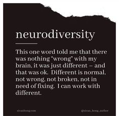 Neurodiverse Quotes, Neurotypical Vs Neurodivergent, Neurodivergent Quotes, Neurodivergent Things, Mental Health Facts, Health Facts