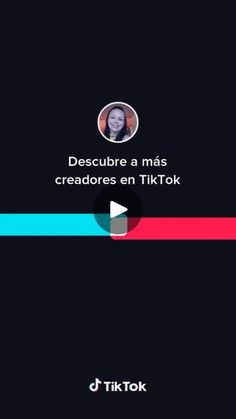 a black background with the words descubre mas creadores en tiktok