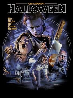 the movie poster for halloween starring actors