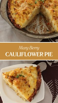 Mary Berry Cauliflower Pie Cauliflower Pie, Cauliflower Pie Recipes, Vegetable Cakes, Cauliflower Quiche, Cauliflower Dinner, Cauliflower Cheese Recipe, Mary Berry Recipes, Veggie Pie Recipe, Mary Berry Recipes Baking