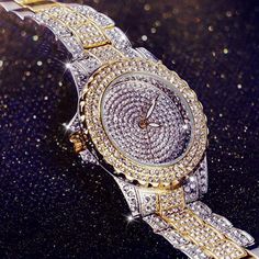 Round Luxury Women Watch Crystal Rhinestone Diamond Watches Stainless Steel Wristwatch Iced Out Watch. Fashion Dress Women Watch,It Is Best Gift For Birthday, Christmas, Valentine Day, Wedding, New Year.*(Dial Diameter:38mm; Bracelet Width:18mm; Case Thickness:10mm; Total Length Of The Watch: 210mm. High Quality Stainless Steel Clasp ,Japanese Quartz Movement With Analog Display. Waterproof For Daily Use: 3 Atm Water Resistant, Not Suitable For Diving, Swimming, Snorkeling, Water-Related Luxury Metal Watches With Diamond Hour Markers, Elegant White Gold Diamond Watch With Bling, Luxury Watches With Rhinestones Round Dial, Elegant White Gold Embellished Diamond Watch, Luxury Watches With Rhinestones, Gold Diamond Watch With Rhinestones, Elegant Diamond White Watch With Bling, Metal Diamond Watch With Diamond Hour Markers, Luxury Crystal Watch With Rhinestones