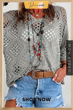 Effortless and Trendy Sweater Gray Bohemian Tops For Summer, Gray Bohemian Summer Tops, Trendy Sweater, Trendy Sweaters, Self Confidence, Women Collection, Your Style, Natural Beauty, Essence