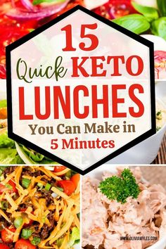 Keto Lunches, Diet Lunch, Ketogenic Diet Menu, Low Carb Lifestyle, Ketogenic Diet Food List, Keto Lunch Ideas, Keto Lunch