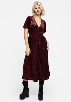 Essence Crushed Velour Button Up Midi Dress Gothic Wardrobe, Midi Length Skirts, Crop Shirt, Scarf Hairstyles