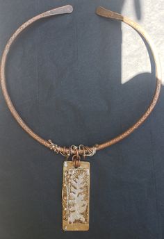 This is a one of a kind piece that highlights an original hand etched fern in Sterling Silver. Neck Ring, Hammered Copper, Seed Pearl, Pearl Pendant, Fern, Etching, Pendant Necklaces, Jewelry Necklace Pendant, Highlights