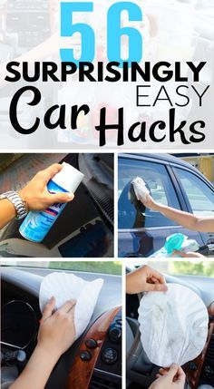 the instructions for how to clean your car's interior with this easy and effective trick