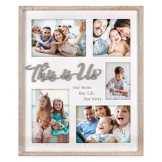 this is us our home our life our story personalized photo collage with family pictures