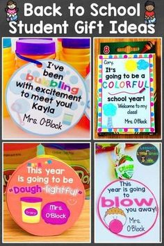 back to school student gift ideas for teachers and students with free printables on them