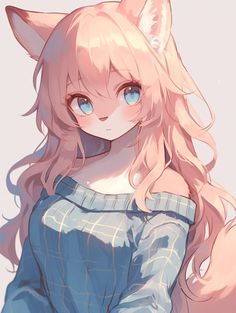 Cute Fursona Art, Cute Fursona, Cute Character Art, Fantasy Punk, Fursona Art, Oc Creation, Blonde Anime, Art Fox, Fox Girl