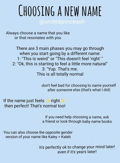 a poem with the words choosing a new name and an image of a person's face