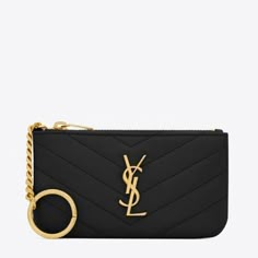 Brand New In The Box! Ysl Cassandre Saint Laurent Key Pouch In Calfskin Matelass Classic Monogram Saint Laurent Lightly Padded Pouch With Key Ring And Matelass Stitching. 100% Calfskin Leather Dimensions: 13,5 X 7,5 X 2 Cm / 5.3 X 2.9 X 0.7 Inches Grosgrain Lining Gold-Toned Hardware Zip Top Closure Style Id 438386cwu011000 Made In Italy Ysl Key Pouch, Cassandre Saint Laurent, Ysl Pouch, Padded Pouch, Classic Monogram, Key Pouch, Saint Laurent Bag, Zip Top, Key Ring