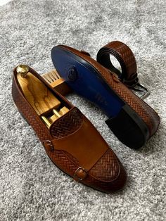 Black Monks, Woven Shoes, Bespoke Shoes, Loafer Sneakers, Men's Belt, Mens Dress, Zulu, Monk Strap, Stylish Shoes