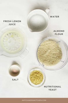 ingredients to make an egg muffin recipe on a white background with text overlay