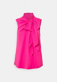 HUGO CESSA - Top - bright pink/różowy - Zalando.pl Yin Yang, Bright Pink, Body Types, Sleeveless Top, Lookbook, Style Inspiration, Pink