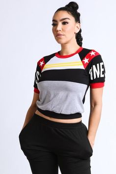 Dripped in Finesse Crop Top -Red Cotton Crop Top Finesse Graphic on Sleeve 95 % Cotton, 5% Spandex Red Fitted Sporty Crop Top, Sporty Red Crop Top With Crew Neck, Sporty Fitted Red Crop Top, Red Stretch Sporty Tops, Sporty Red Fitted Crop Top, Sporty Stretch Red Tops, Red Sporty Crop Top For Streetwear, Sporty Red Crop Top For Streetwear, Red Fitted Cotton Activewear